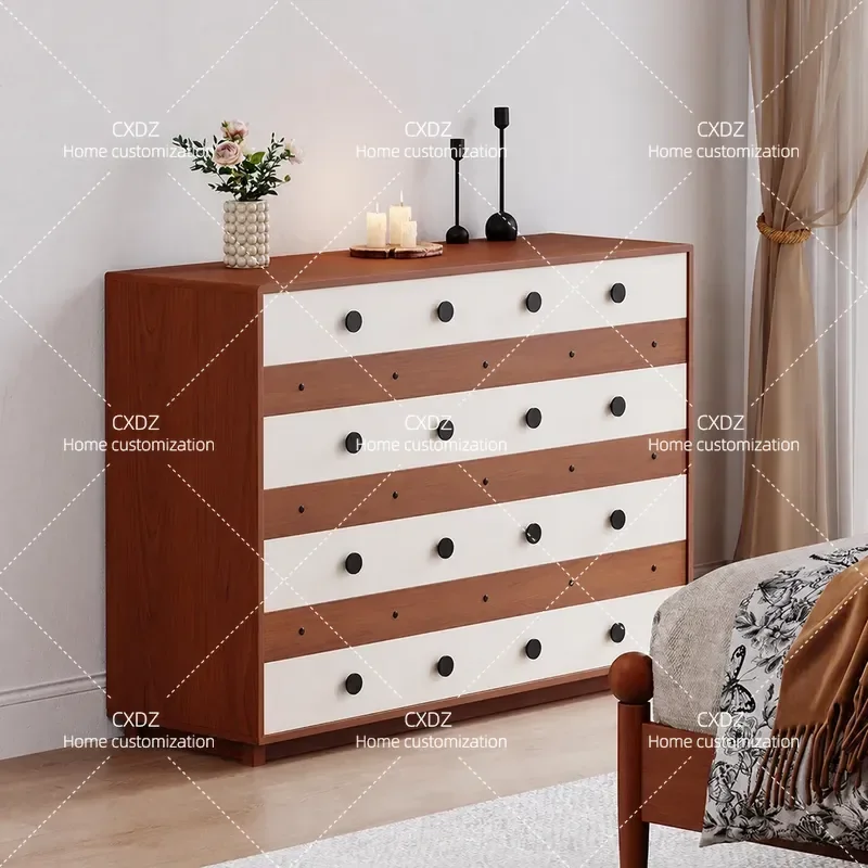 Murray Furniture Chest Cabinet for Living Room Sofa Side Balcony Storage Bedroom Bedside Medieval Style
