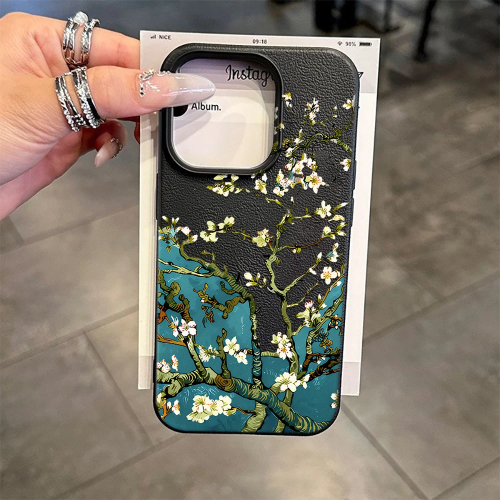 Luxury Phone Case For Samsung A53  A37 A27 A57 A54 A56 S23 Ultra S24 Ultra S25 Ultra S24 Fe Soft Flower Branch Protective Funda
