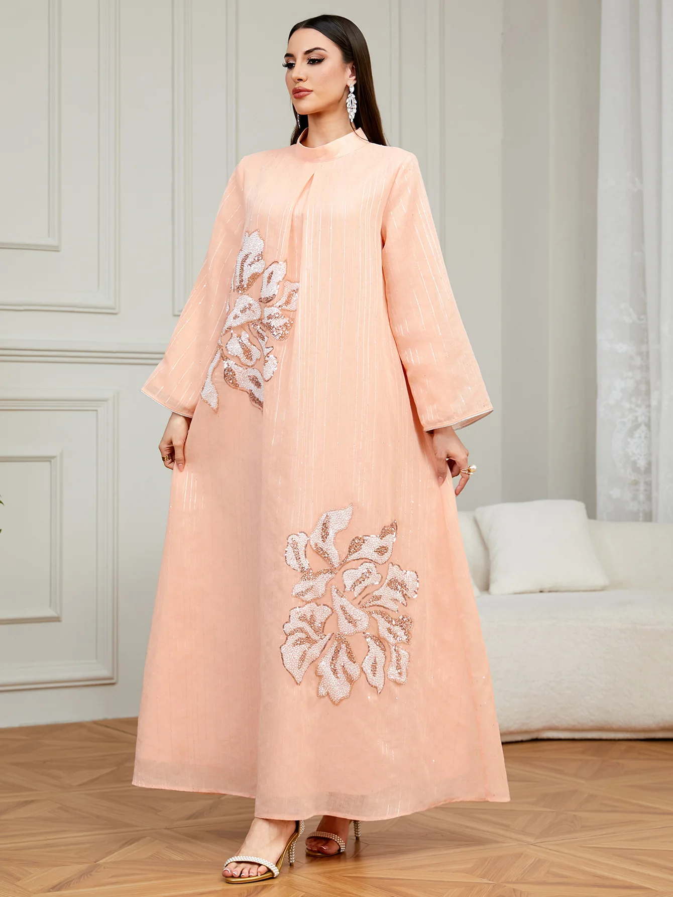 

Luxury Abaya Diamonds Muslim Elegant Women Dresses Caftan Moroccan Dubai Kaftan Gown Evening Party Eid Long Maxi Dresses