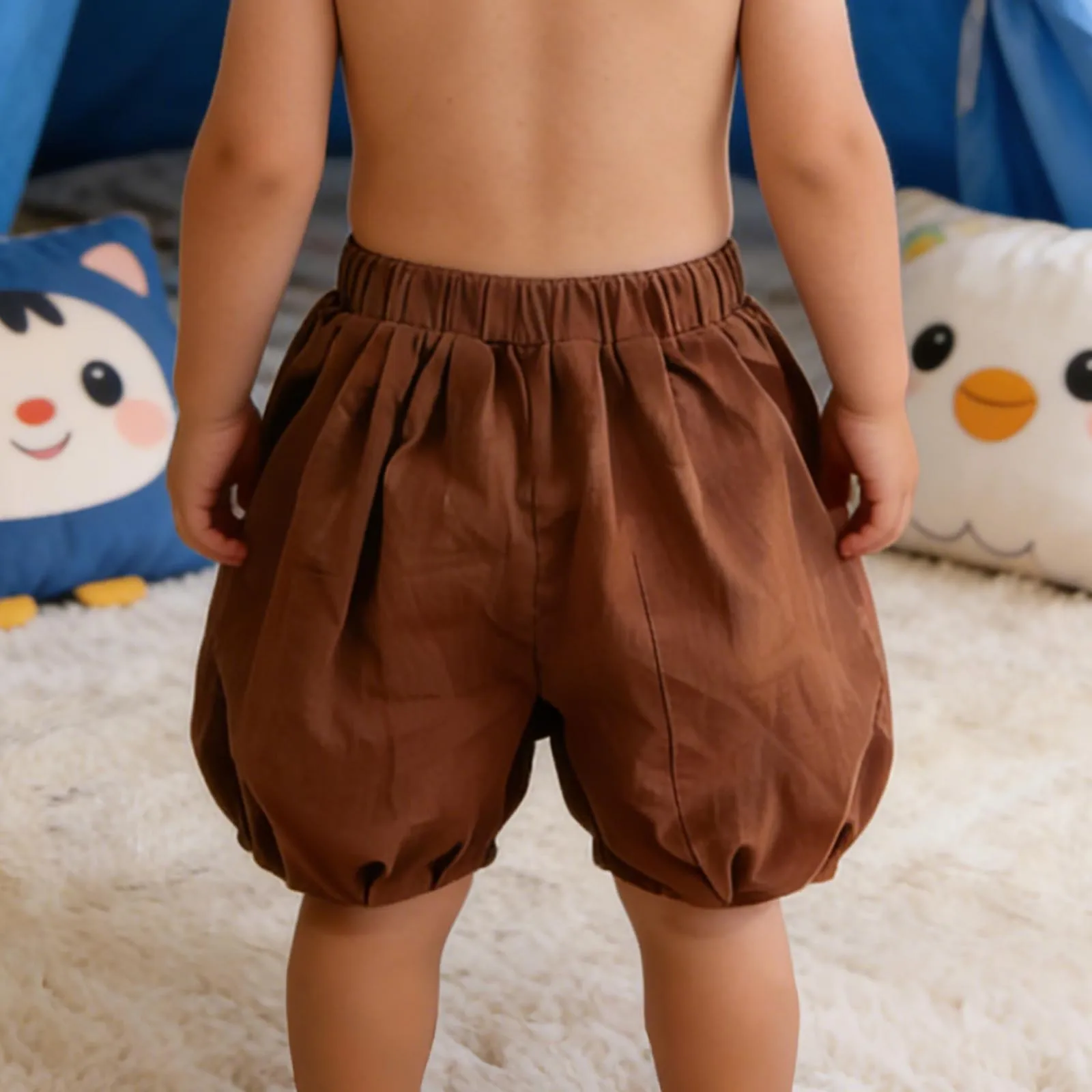 Baby Boys Girls Medieval Bloomers Shorts Renaissance Colonial Viking Pirate Knickers Pants Elastic Waistband Cotton Shorts 6