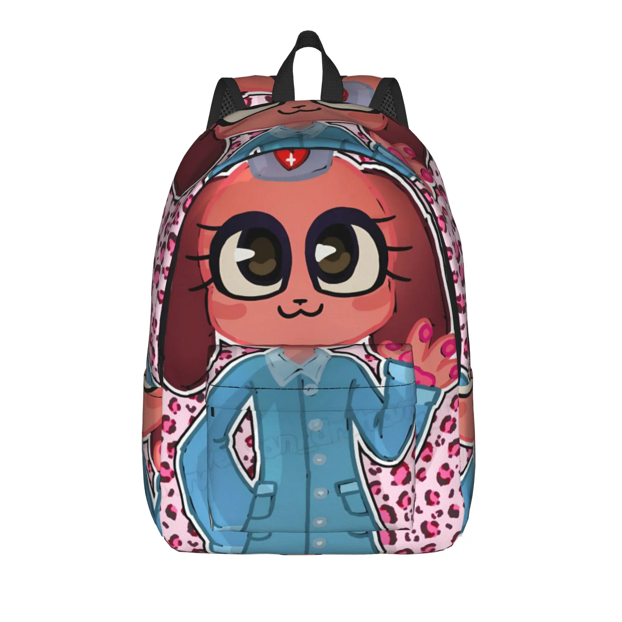 Animal Hospital Nurse Dog Pink Print Cartoon Backpack  Travel Backpacks Male Elegant School Bags Design Durable Rucksack