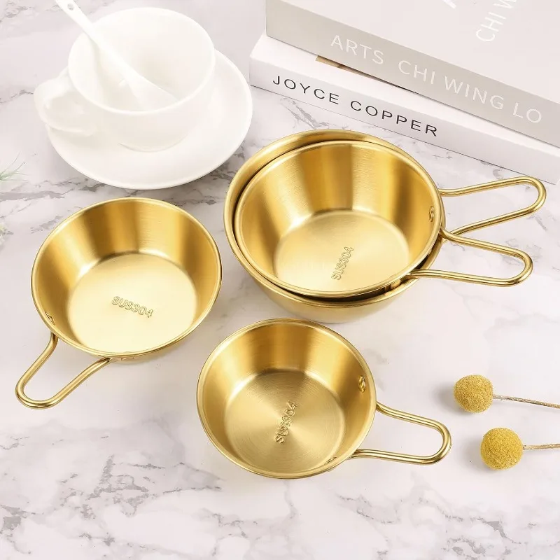 Korean Wine Bowls with Single Handle,Makgeolli Bowls, Round Soup Bowl Stackable Design Camping Bowls for Picnic Hiking