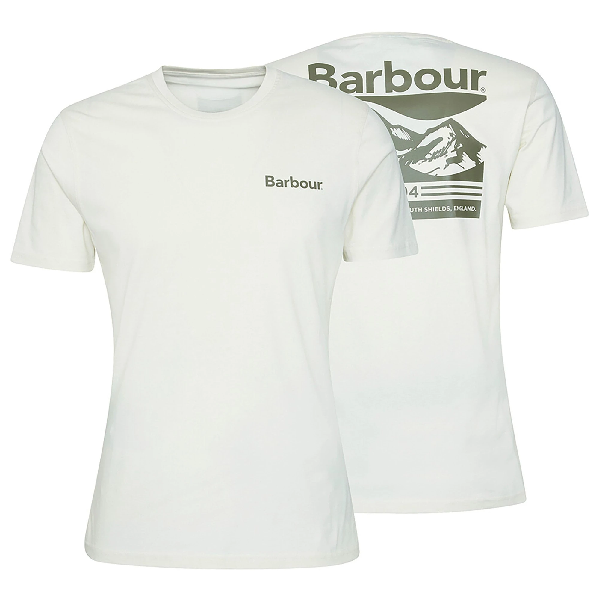 

Barbour Men's Camber Graphic T-Shirt Peripheral Pattern Printing Summer Luxury Brand Cotton Men's and Women's T-Shirts