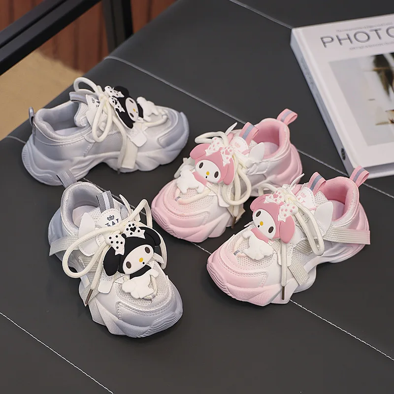 

Sanrio Girl My Melody Kawaii Fashion Spring and Autumn Seasons Leisure Sneakers Student Cartoon Child Clunky Sneaker New Style