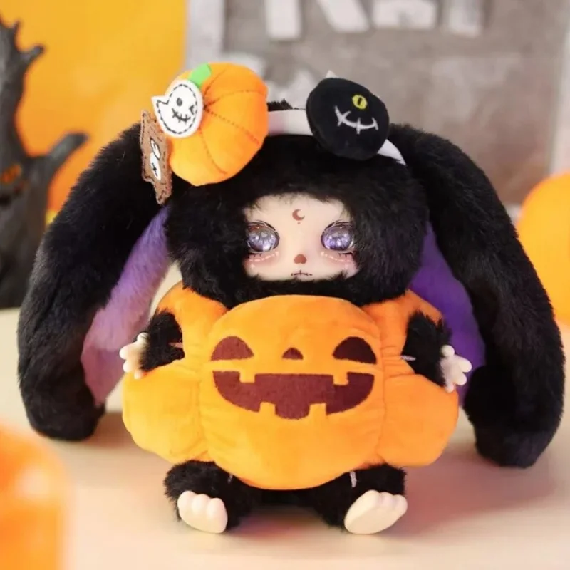 

Новая оригинальная милая Локи с тыквенным черепом и кроликом, серия «Кошелек и жизнь», плюшевая слепая коробка, милая коллекция игрушек, подарки на Хэллоуин