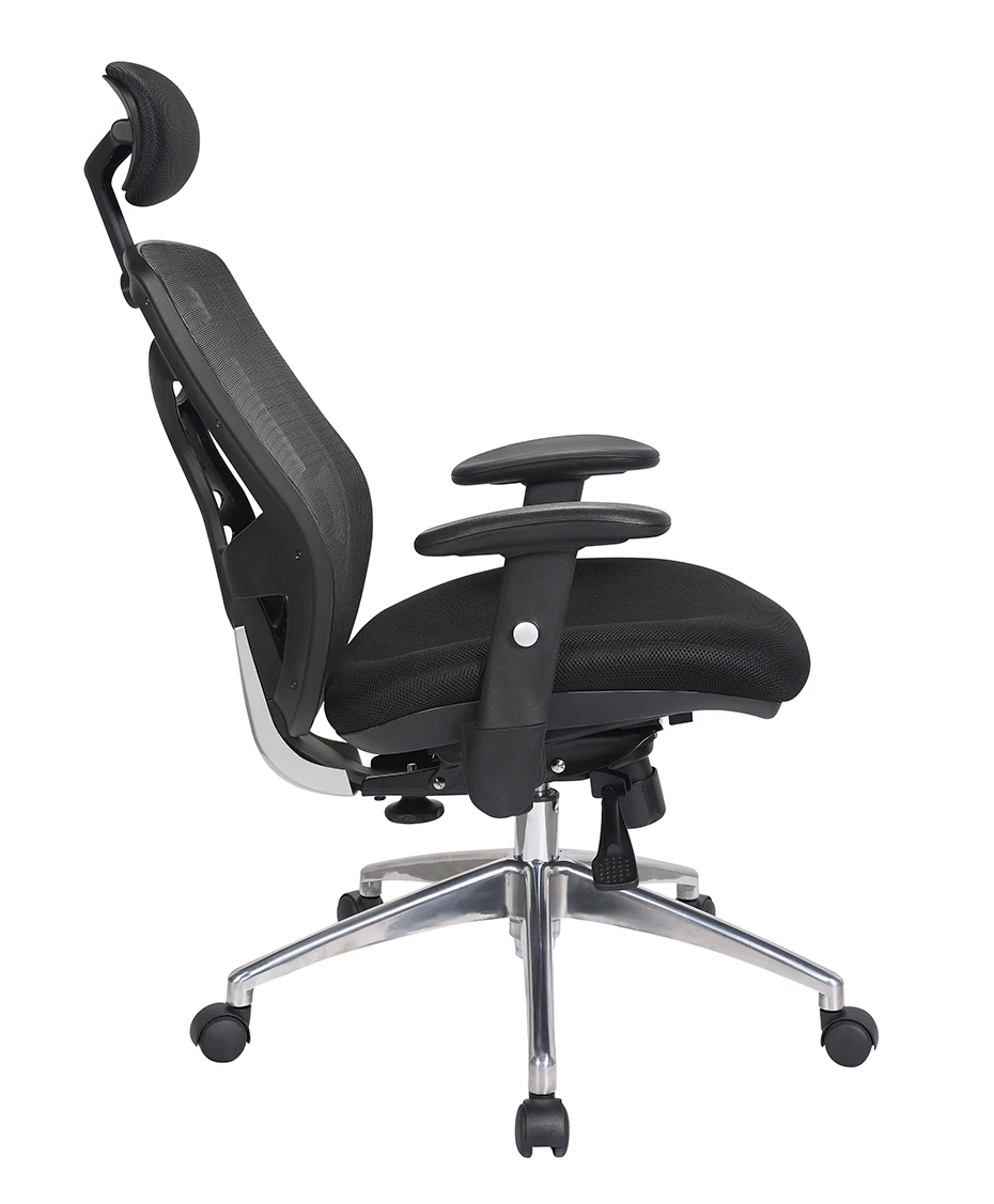 Ergonomic High Back Office Chair BIFMA Certified Modern Lift Design Adjustable Armrests Comfortable Mesh Swivel Chrome Foam
