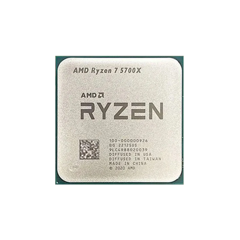 معالج ألعاب سطح المكتب AMD جديد Ryzen 7 5700X CPU يصل إلى 4.6 جيجا هرتز 8 النواة 16 خيط 32 ميجابايت L3 مقبس ذاكرة تخزين مؤقت AM4 بدون حزمة