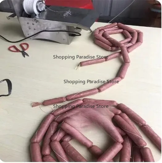 stainless Steel Sausage Tying machine Electric hot dog Sausage Knotting Machine 220V 110V With Pedal Control Auto 45mm
