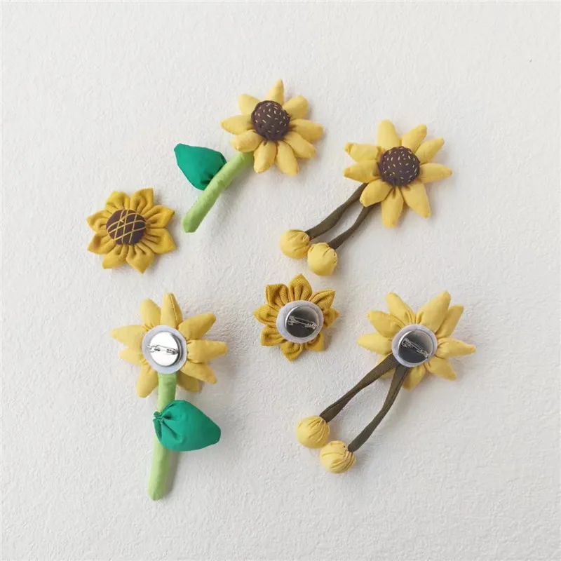 Brooch Fabric Flower Cute Animal Charm with Pendant for Hat Bag Hair Clip Spring Summer Daily Wear Sturdy Adorable Versatile