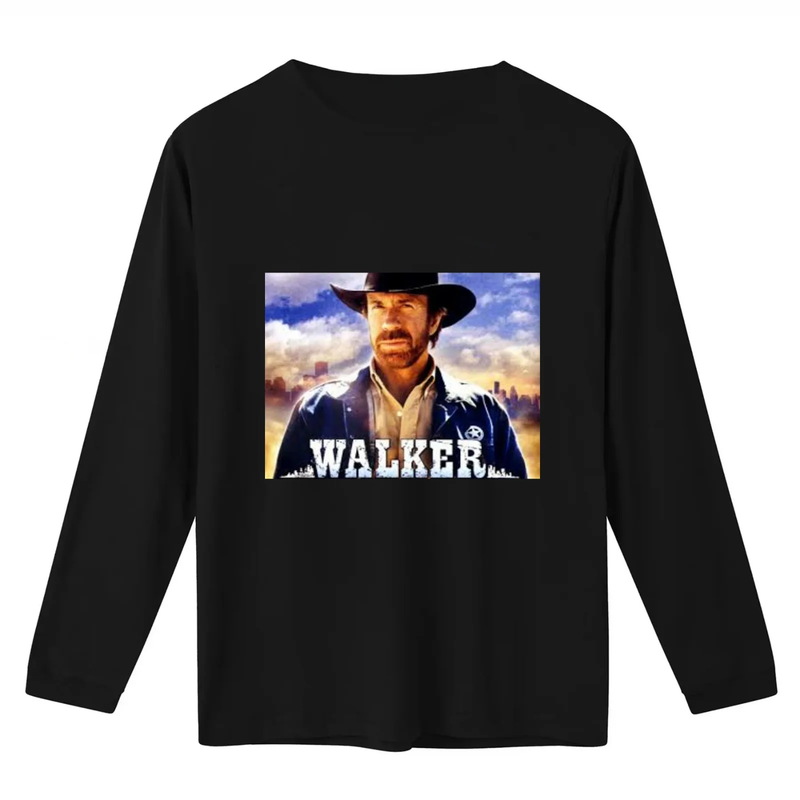 walker Texas ranger T-Shirt Summer Casual Cotton Tee Oversized Streetwear Tops Vintage Graphic Print Loose Fit Short Sleeve