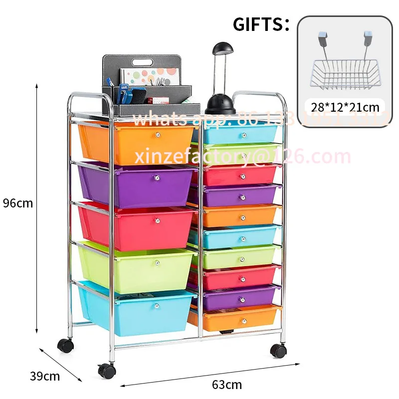 

Customizable Storage Rack Multifunctional Movable Shelf Portable Home Bedroom Living Room Drawer Storage Cart Rack