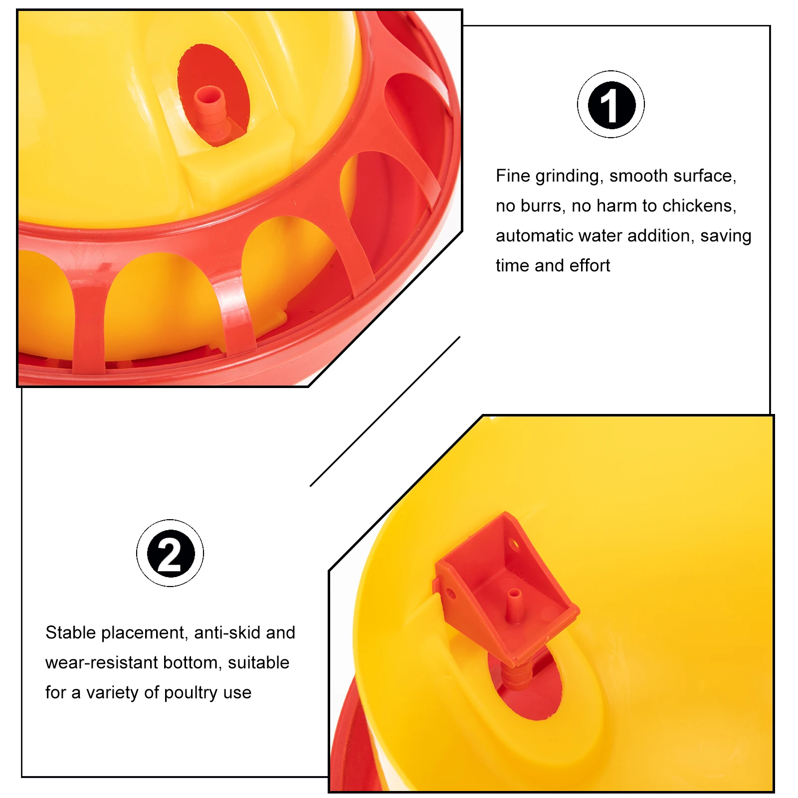 

1 set 1 Set Automatic Chicken Drinking Bowl Leak-Proof Poultry Water Dispenser For Chickens Ducks Geese Pigeon Farm Husbandry