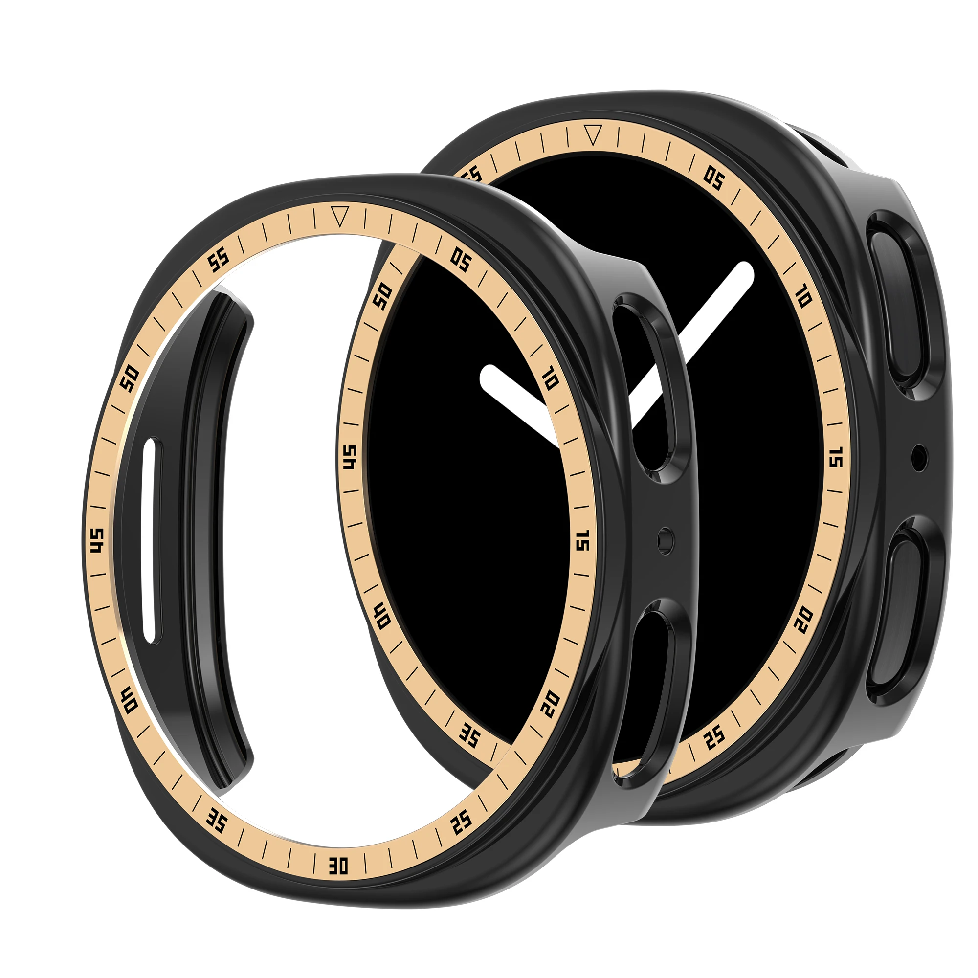 Schutzhülle für Samsung Galaxy Watch 8, 44 mm, 40 mm, Schutz aus hartem PC, Bumper-Schale, Galaxy Watch 8, Lünettenring + Abdeckung