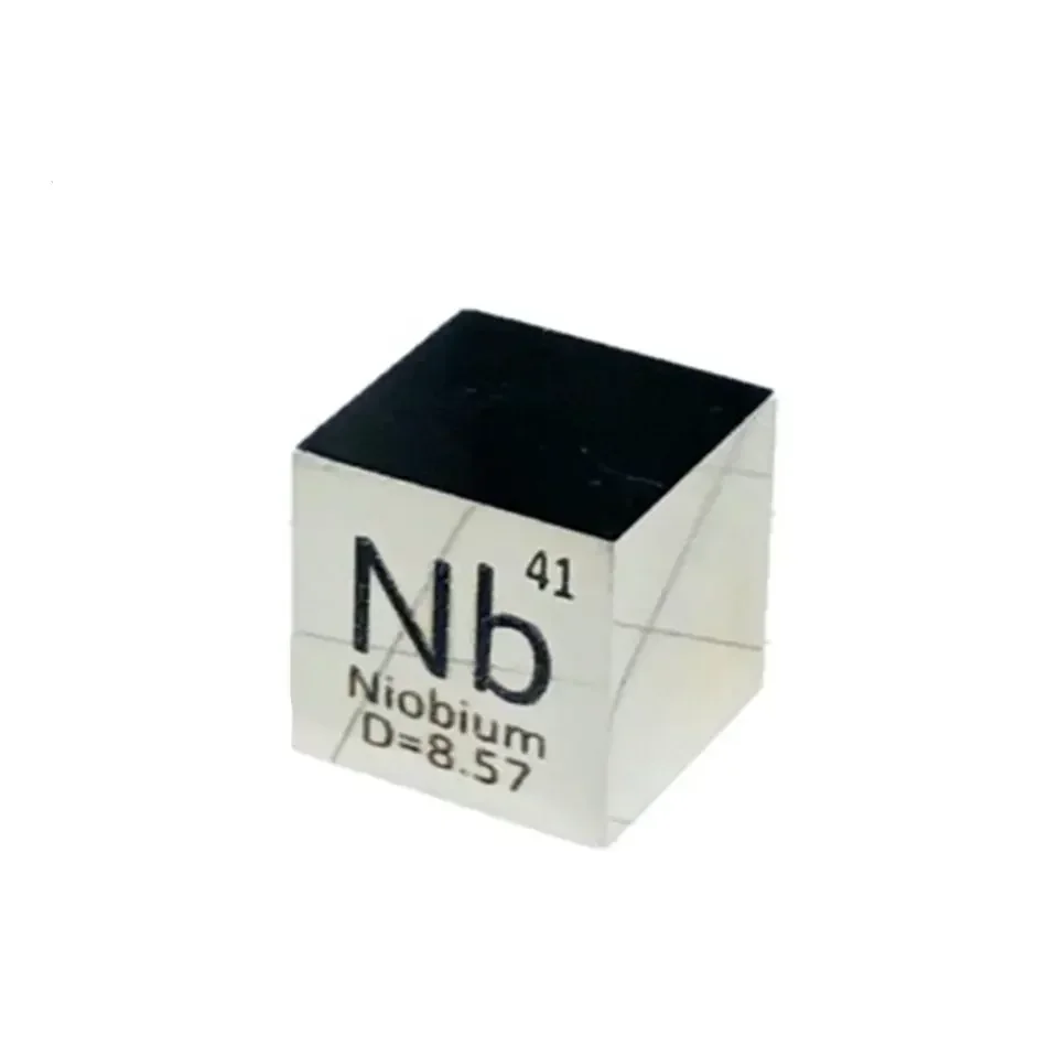 

Free Shipping 6-sided Mirror Polished Double-sided Engraved Metal 10mm Niobium Nb Cube Nb≥99.95%