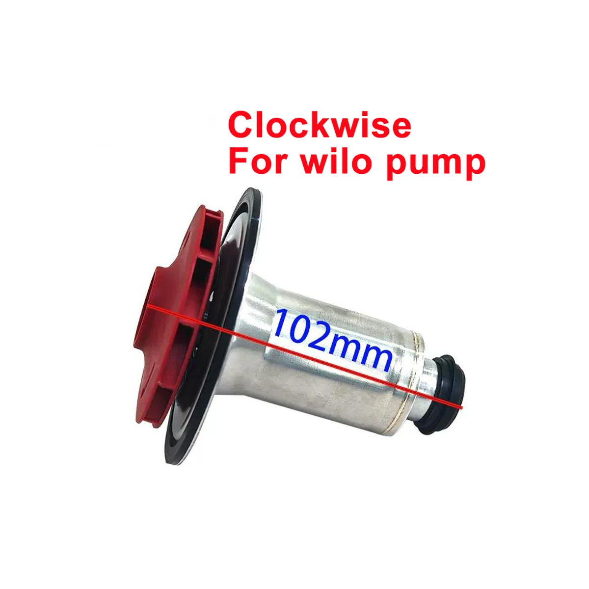 Household gas boiler heating furnace circulating pump rotor red impeller 35mm 68mm