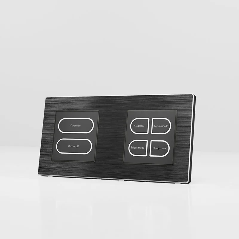 Smart Hotel Digital Light Aluminum Touch Electrical Switch with Key Card Holder Rcu Control Smart Switch