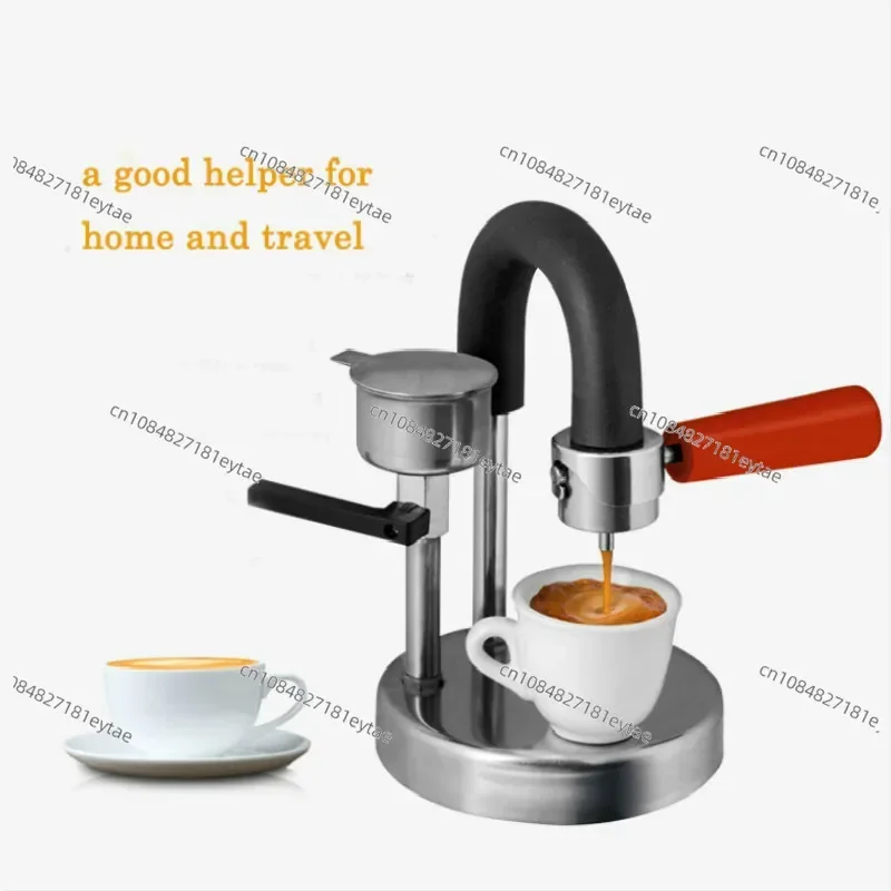 100% Original Italian Kamela Kamira Coffee Machine Home Open-air Office Espresso Pot Stainless Steel Manual Coffee Maker