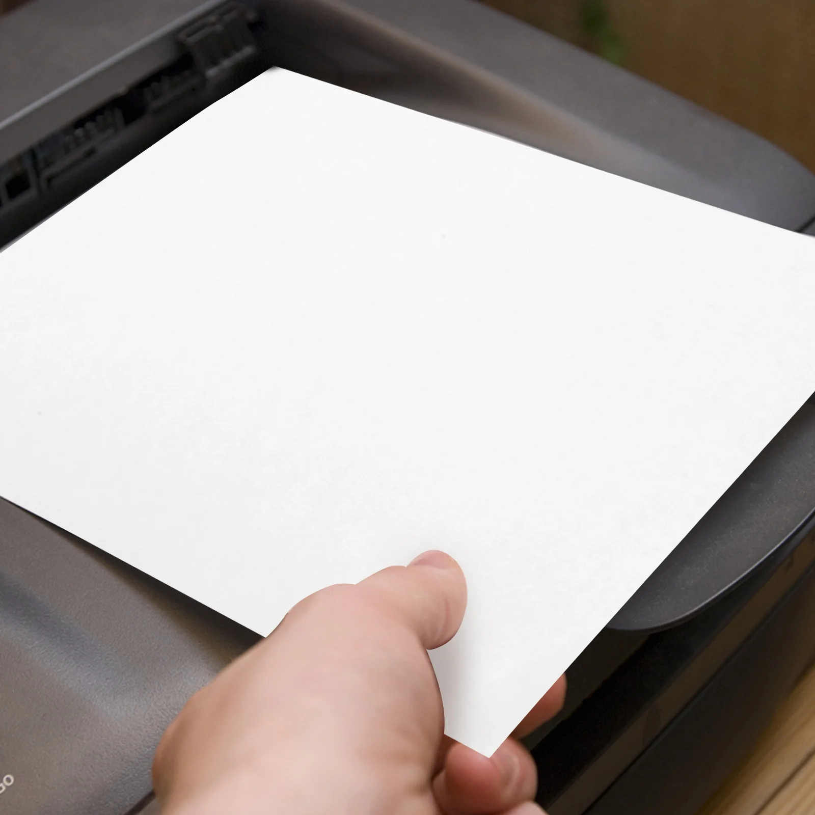 Auto-adesivo Etiqueta Printer, Etiqueta Copiar Marcação, A4 Papel Kraft, Impressão Térmica Grande, 50 Folhas