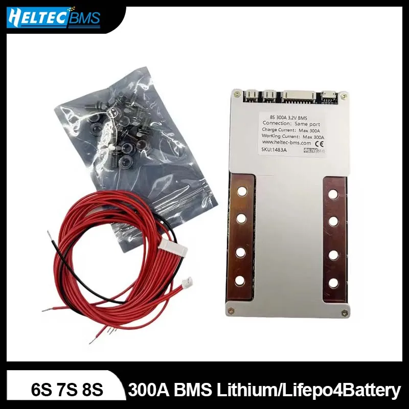 

Heltecbms 24V 300a bms 6s 7s lifepo4/lipo 3.2v 3.7v balanced 18650 lifepo4 battery charger protector inverter bms