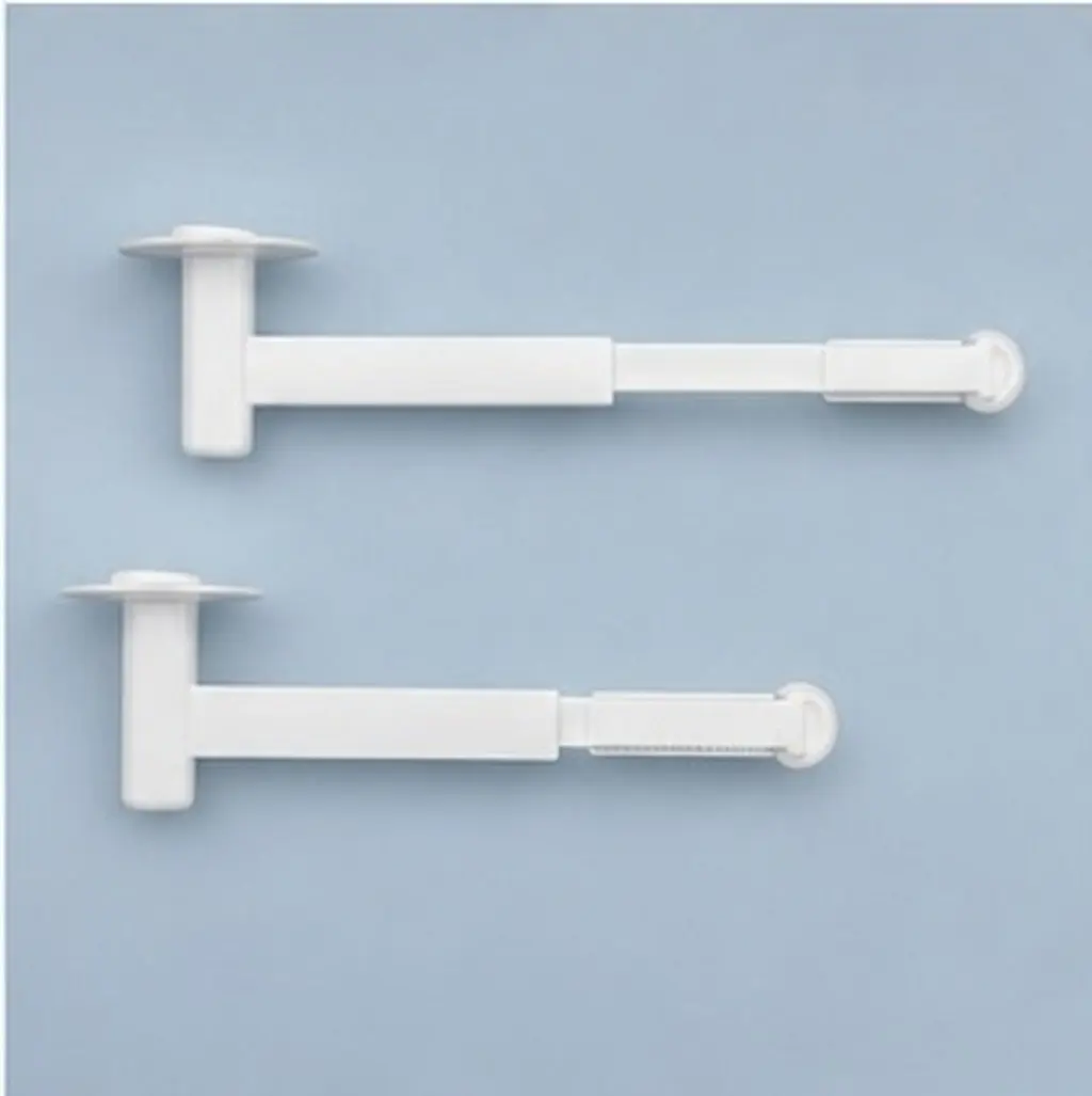 2Pcs Multi Purpose Adjustable Curtain Holder No Drill Wall Friendly Clamp Hook for Vertical Horizontal Use Curtain Retainer