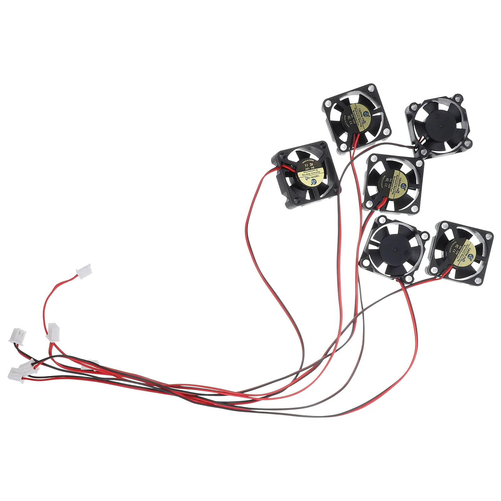 6 Pcs Car Projector Mini Blower Fan Printer Accessory Quite Cooling 3d Abs Dc 12v