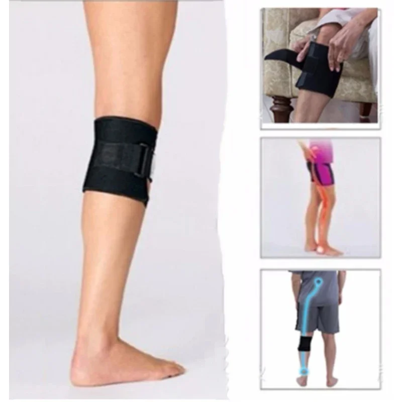 1pc Back Pain Knee Brace Knee Acupressure Sciatic Nerve Pad Magnetic Therapy Stone Relieve Tension Sciatic Nerve Knee Pad