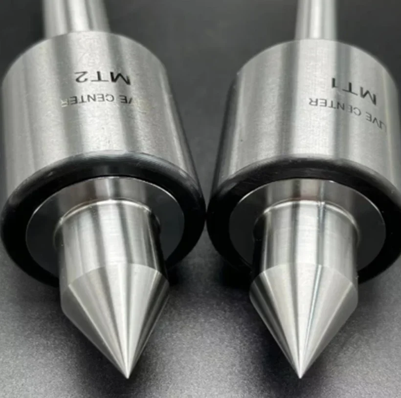 Mohs MT1 MT2 MT3 High-precision Mo-Type Rotary Center Lathe Taper Handle Movable Thimble MT2 Alloy Double Tip Center 1PC