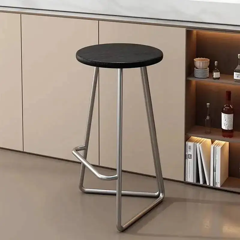 Lounge Minimalist Bar Chairs Reception Round Reinforce Kitchen Bar Chairs Waiting European Cadeira Ergonomica Home Furnitures