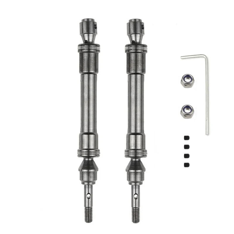 Steel CVD Front & Rear Drive Shaft Assembly Heavy Duty for 1/10 Traxxas Slash 4X4  Slash  Rustler VXL Stampede 4X4 VXL Car Parts