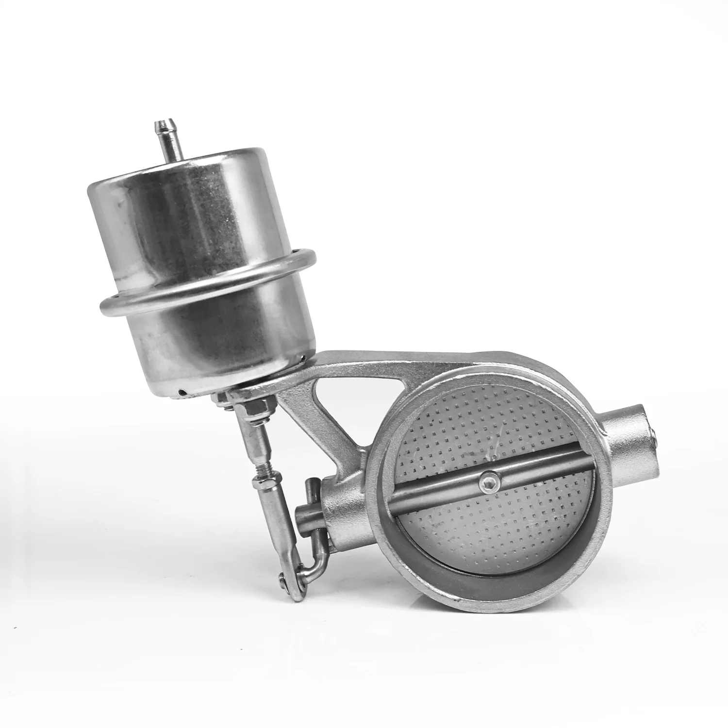 Universal Vacuum Actuated Exhaust Cutout Butterfly Valve, Normally Open / Closed, 51/60/63/70/76mm For Car Exhaust Modification