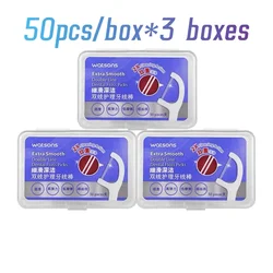 Twin-Line Dental Floss Picks Advanced Whitening and Dual Action Flossing Fresh Favor High Toughness Toothpicks Sticks with