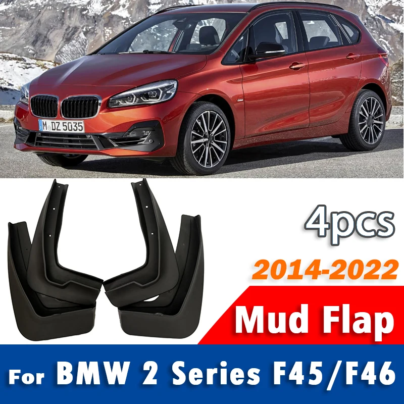 2014-2022 For BMW 2 series F45 F46 Mudguard Mudflaps Fender Mud Flap Guards Splash Mudguards Car Accessories 1 set 4pcs