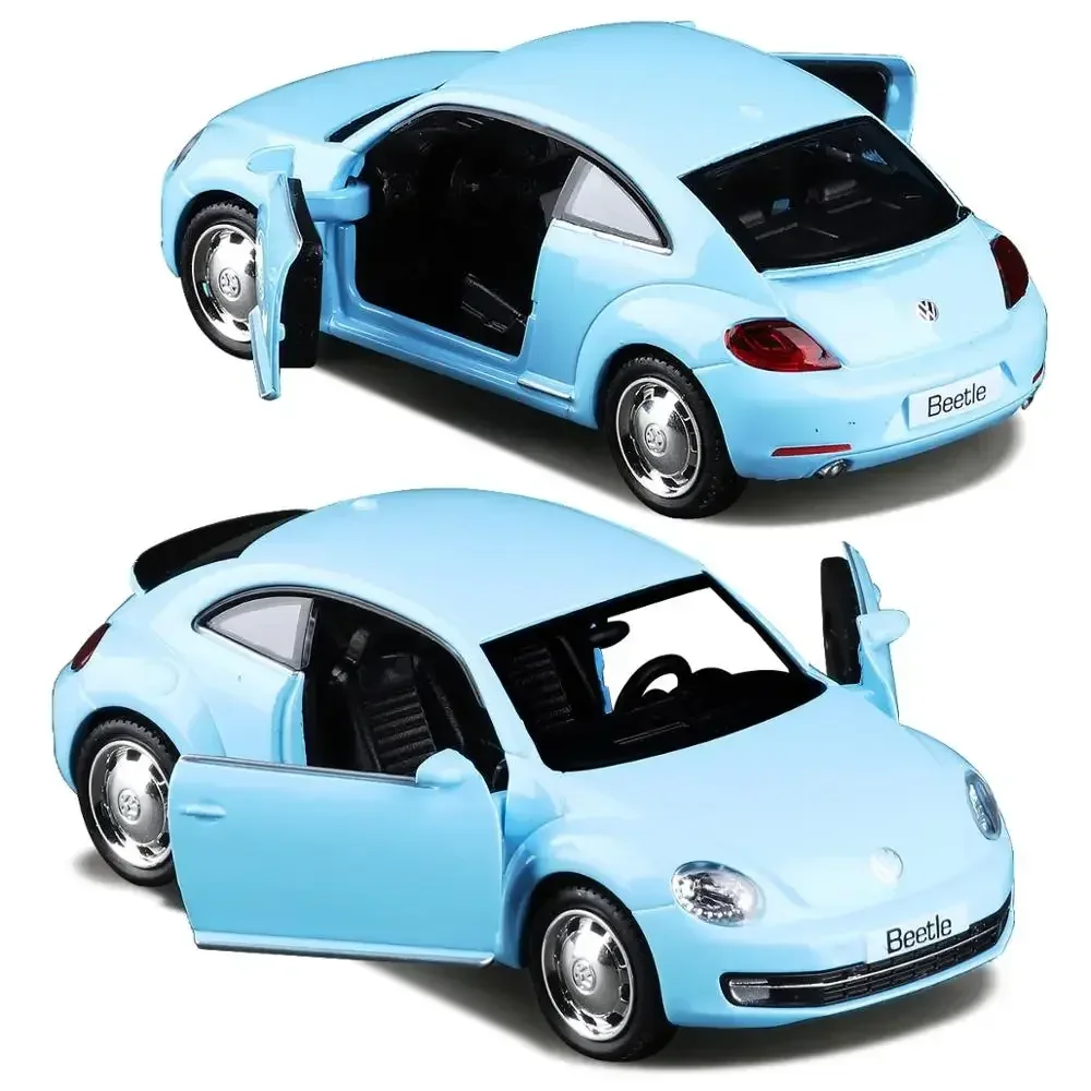 1:36 VOLKSWAGEN Beetle Diecast Alloy Metal Licensed Collection Collectible Car Model New Pull Back Toys Vehicle ornament