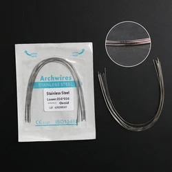 10Packs 100Pcs Stainless Steel SS Bracket Wire Ovoid Round Rectangle