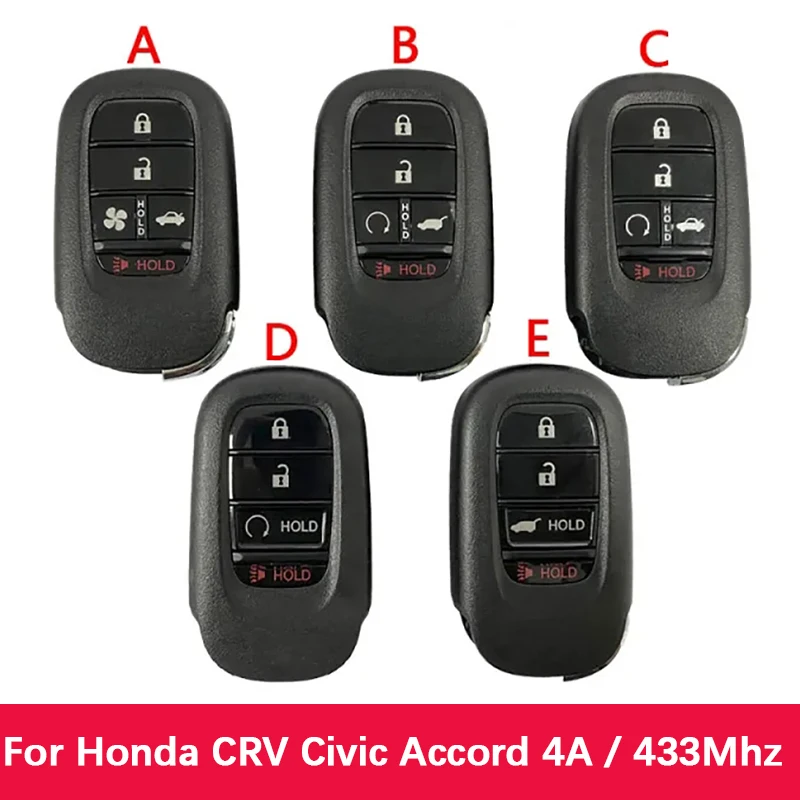 

CN003156 Original 4/5B Smart Key Fob For H-onda CRV Civic Accord 2022 Remote 433MHZ 4A Chip FCC ID KR5TP-4 Keyless GO