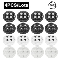 4PCS/lot Furniture Wheels Adhesive Ball Bearing Wheels 360° Rotation Universal Furniture Caster for Office Rolling Desk Chair