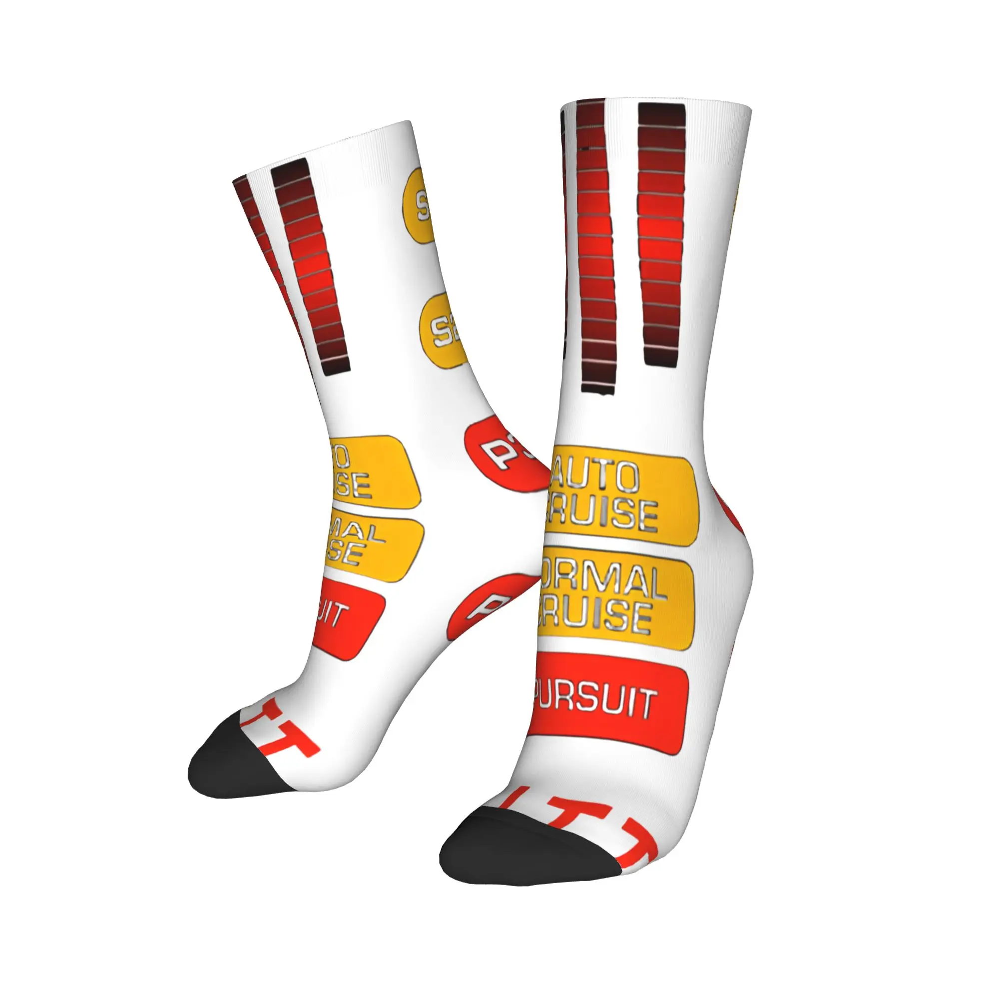 Winter Warm Harajuku Men's Women's Knight Rider Kitt Control Dashboard Socks  Breathable Soccer Socks