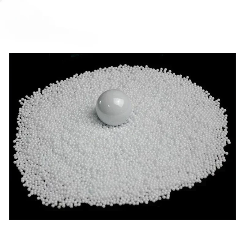 1KG  1mm, 2mm, 3mm, 4mm, 5mm - 15mm High precision 45% Zirconia Zro2 grinding media ceramic balls grinding beads