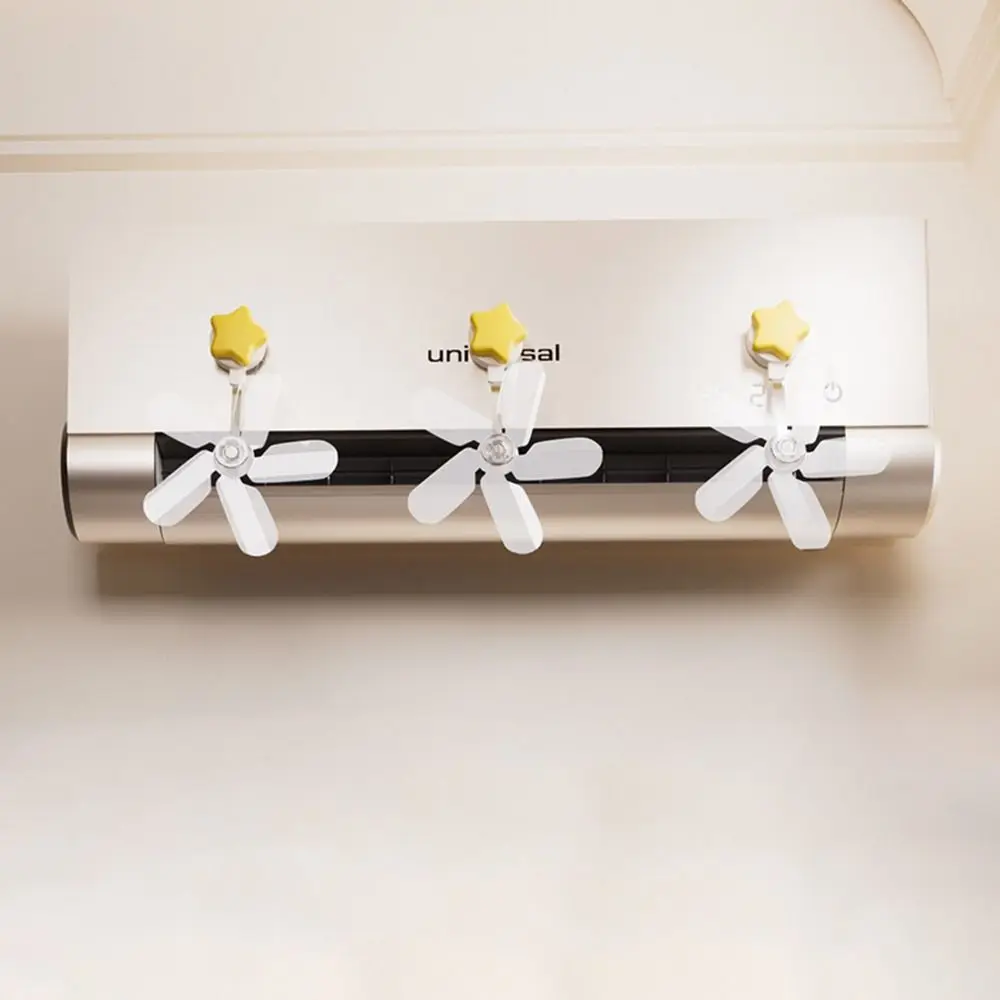 

3Pcs Suction Cup Air Conditioning Ventilator Wall Mounted Anti Direct Blowing Conditioning Guide Fan Silent Windproof