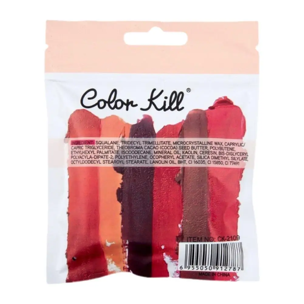 6 حبوب أحمر شفاه ملونة، بما في ذلك ملمع شفاه مقاوم للماء وطويل الأمد، وأحمر شفاه لامع لامع