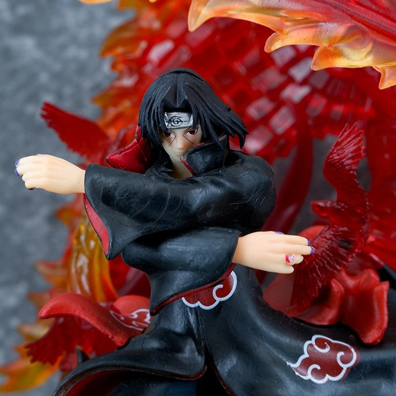 Neue 31 cm NARUTO Anime Figur Hatake Kakashi Uchiha Itachi Uchiha Sasuke Peripherie Modell Statue Desktop Ornamente Geschenke Spielzeug