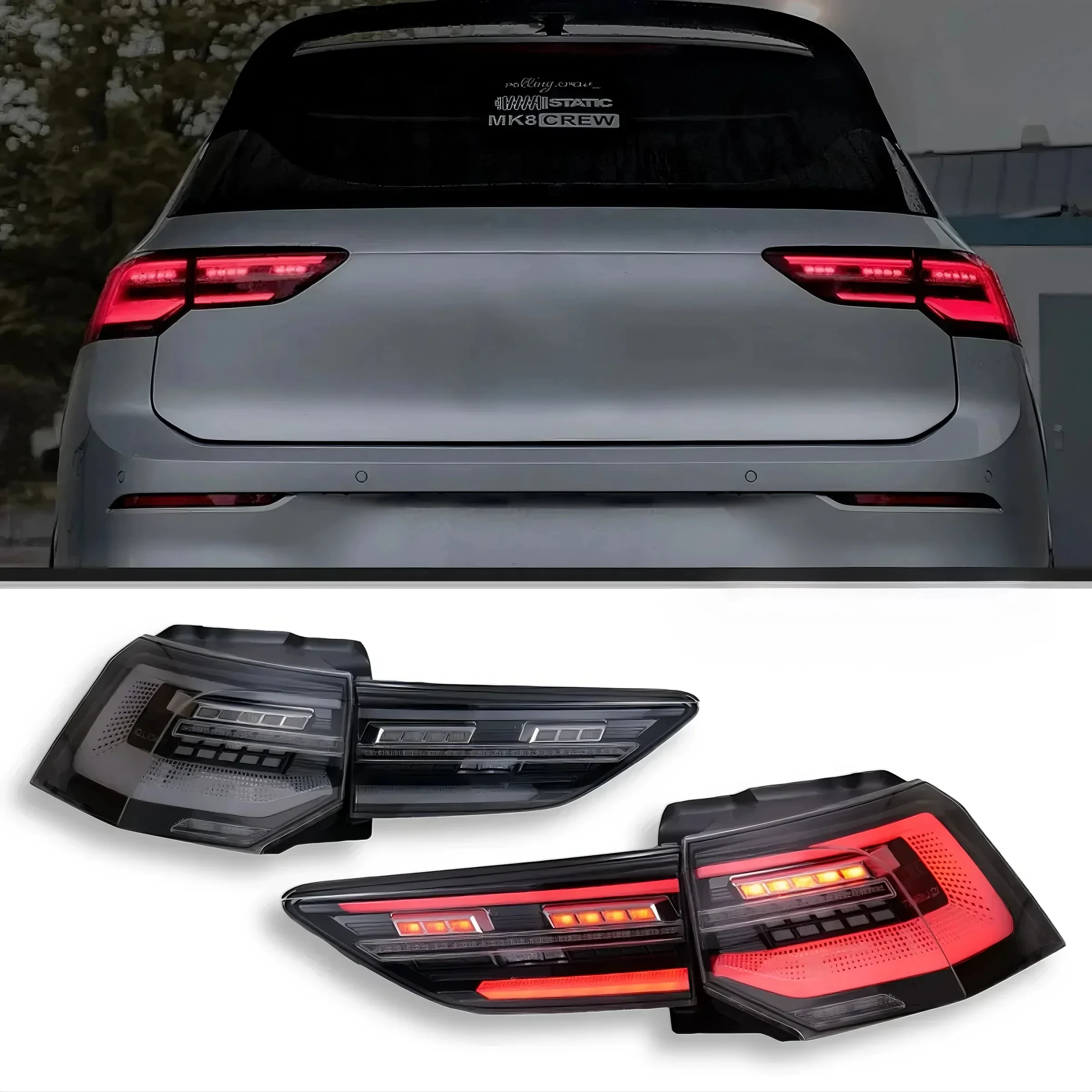 

Upgrade for VW Golf 8 MK8 GTI 2020-2024 LED Tail Lights Taillight Assembly Sequential Dynamic Turn Signal Running