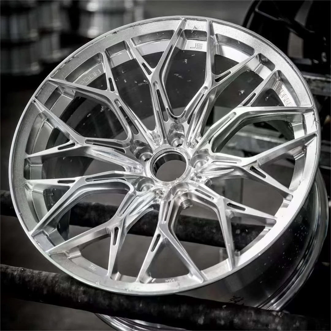 Custom Luxury 16/17/18/19/20/21 Inch Polished Silver Forged Racing Car Wheels Rim 5x112/114.3/120 Alloy Passenger Car Wheels