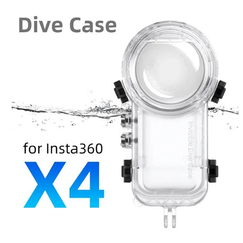 

Invisible Dive Case 50M Waterproof Housing Cover Underwater Diving Box Shell Protect Frame For Insta360 X4 Camera Accessories