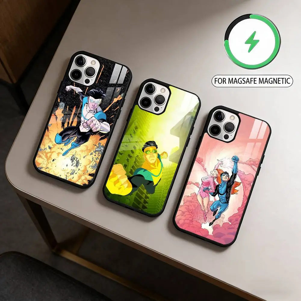 

A-Anime I-Invincible Magnetic For Magsafe Wireless Charging Phone Case For iPhone17,16,15,14,13,12,11 Plus,Pro Max