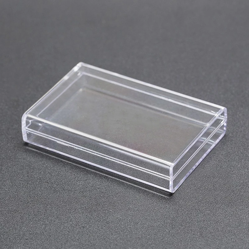 Rectangular Transparent Plastic Storage Case Playing Card Container Poker Cards Storage Box for Club Entertainment Venues