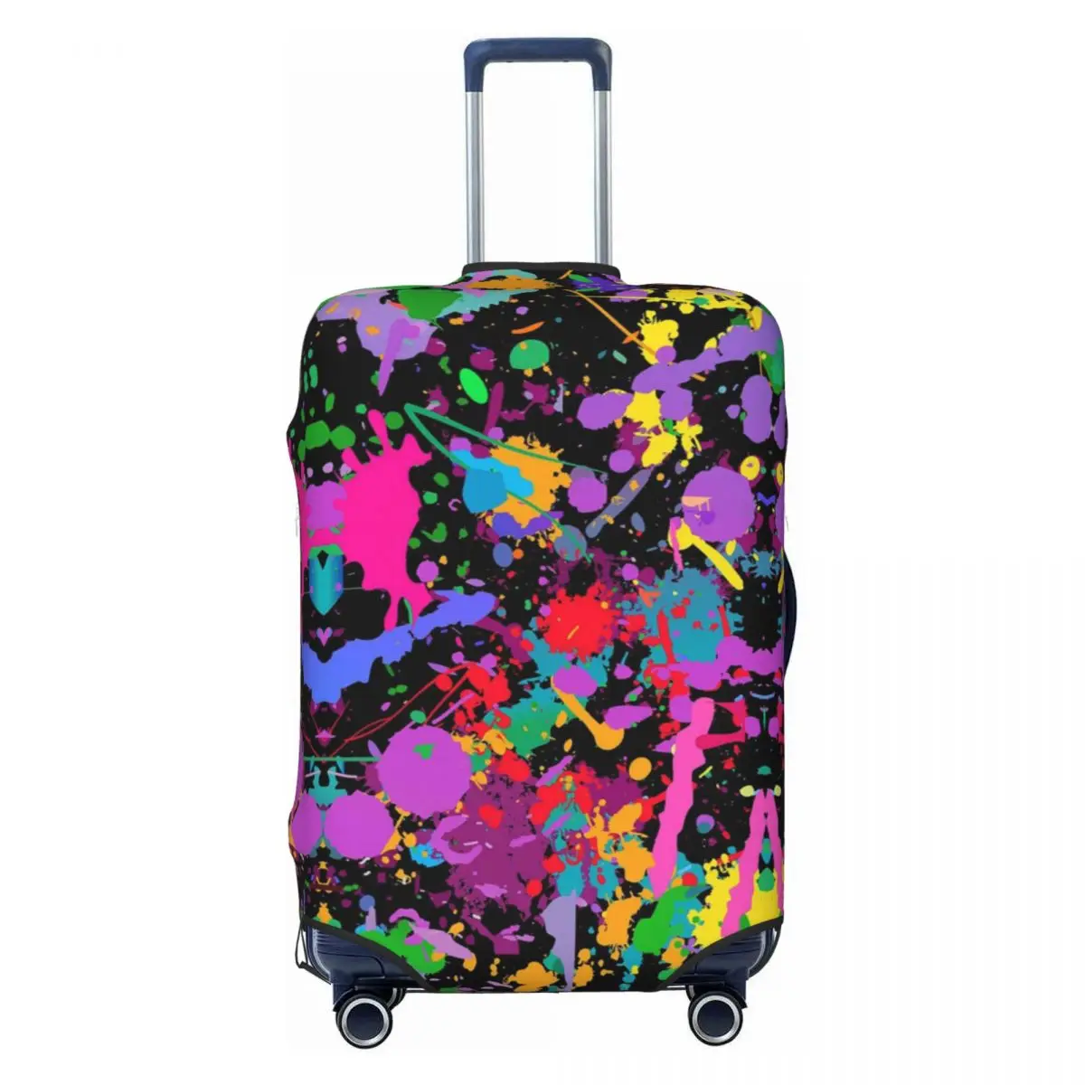 Custom Colorful Abstract Graffiti Camouflage Pop Art Suitcase Cover Dust Proof Travel Luggage Covers for 18-32 inch