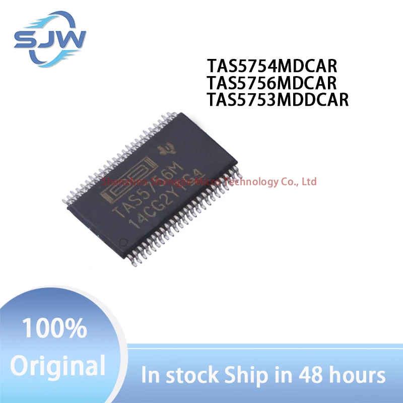 

TAS5754MDCAR TAS5756MDCAR TAS5753MDDCAR screen printingTAS5754M TAS5756M TAS5753MD encapsulation HTSSOP48 Audio power amplifier
