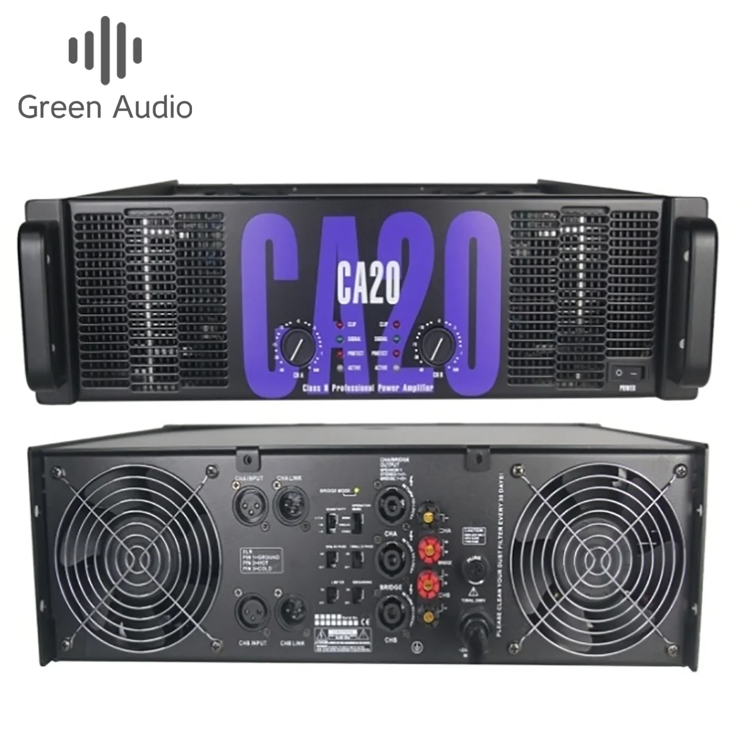 

GAP-CA20 High Power 2 Channel Amplifiers Audio Outdoor Performance Professional Power Amplifier