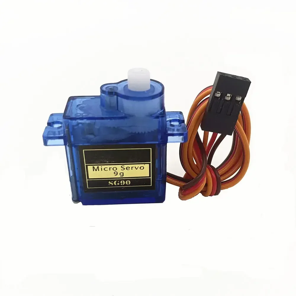 เซอร์โวมอเตอร์พลาสติก SG90 5/10/20 ชิ้น 180-360 องศา เหมาะสำหรับยานพาหนะ เฮลิคอปเตอร์ รถยนต์ รถบรรทุก รถบักกี้ หุ่นยนต์ เครื่องบิน
